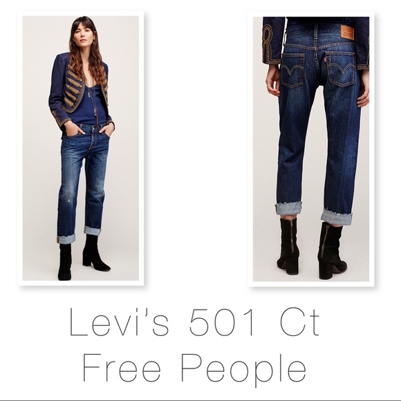 Levi's Denim - 🌷SALE🌷Levi's 501 Ct Free People Dark Wash 27
